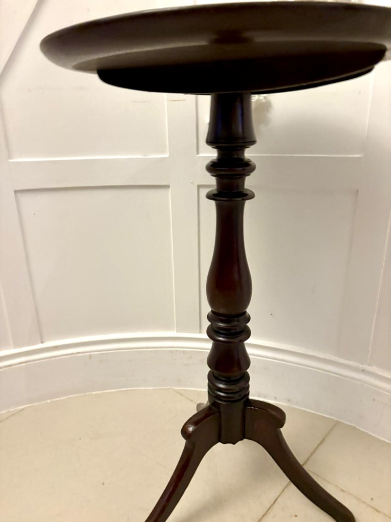 Antique Quality Mahogany Tripod Side / Lamp Table